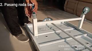 Bed Pasien Manual 1 Engkol Polywood, Cara Pasang 15 Menit Saja