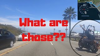 2 up Pacific Coast Highway Cruisin | lane splitting Beach views !! Malibu!!