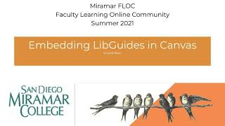Embedding Libguides