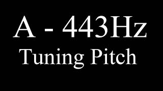 A - 443Hz Tuning pitch (1 hour)