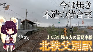 【JR北海道留萌本線】真布駅と同期の北秩父別駅に行ってみた　倒壊前の朽ちた木造の待合室【東北きりたん】