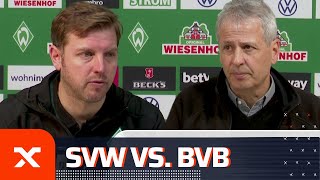 "Hier resigniert keiner" – Florian Kohfeldt und Lucien Favre | Werder Bremen - Borussia Dortmund
