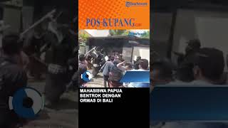 Demo Tolak G20 oleh Mahasiswa Papua Berujung Bentrok dengan Ormas di Bali