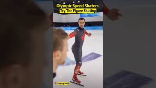 When Olympic Speed Skaters try the Figure Skating