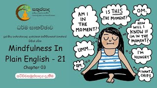 Discussion - Mindfulness In Plain English 021 - පටිච්චසමුප්පාදය දැකීම