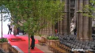 Royal wedding verger cartwheels down Westminster Abbey aisle