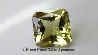 5.86 carat Natural Yellow Aquamarine (0129 15107)