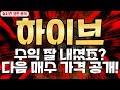 하이브 : 수익 잘 내셨죠? 다음 매수 가격 공개!