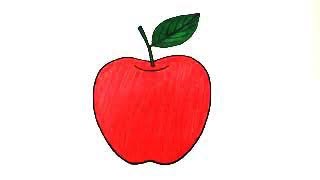 How to Draw Apple Step by Step l Easy Apple Drawing