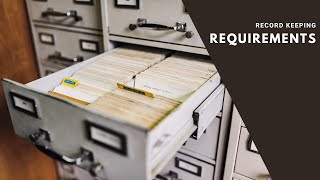 Record Keeping Requirements