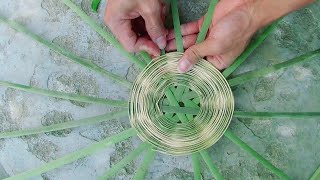 DIY handmade craft ideas bamboo basket weaving