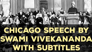 Swami Vivekananda Chicago Speech on 15th September,1893 with Subtitles