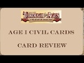 Age I Card Review [+Expansion] - Through The Ages