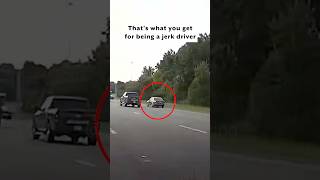 🚓😂 Reckless driver gets instant karma