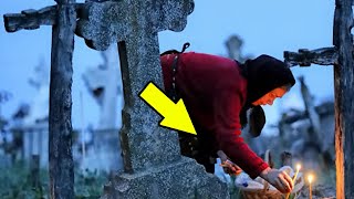 While Cleaning Her Daughter's Grave, She Heard a Frightening Noise Coming From The Coffin Then She..