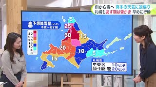 【大雪情報】季節外れの暖気から一転…あすは大雪・吹雪！札幌は10日ぶりの真冬日に【菅井さんの天気予報 12日(水)】