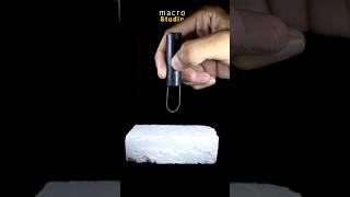 Styrofoam Melting in Macro Close-Up ASMR