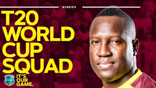 The West Indies Squad for the ICC Men's T20 World Cup! 🌴 🏆 #WIREADY | #MenInMaro