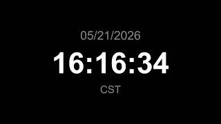 🔴 LIVE | Clock - CST (Current time)