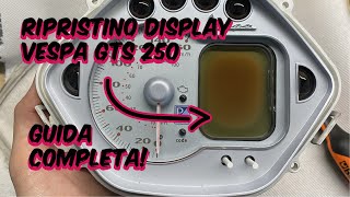 Riparazione sostituzione display digitale contachilometri Piaggio Vespa GTS 250