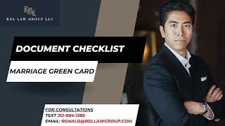 Document Checklist for Marriage Based Green Card Applications