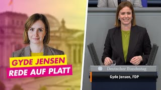 Gyde Jensen (FDP): Rede auf Plattdeutsch im Deutschen Bundestag