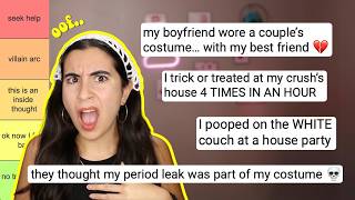 READING YOUR EMBARRASSING STORIES... and ranking them (HALLOWEEN EDITION)