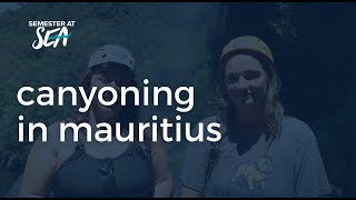 Canyoning in Mauritius on FA24 Voyage