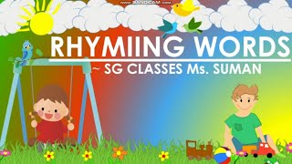 Rhyming Words for Kindergarteners | Rhyming for children | Phonics Rhyming Words |Preschool Learning