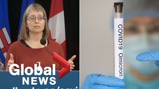 COVID-19: Alberta confirms first case of Omicron variant found in province | FULL