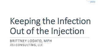 Safe Injection Practices In-Service