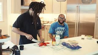 DELICIOUS BUFFALO CHICKEN DIP W/ PATRICK CLOUD | EATS WITH MEECH