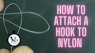 How to attach a hook to nylon