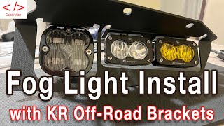 Installing Baja Designs Fog Light Kit with KR Off-Road Brackets on my 2021 Ford Bronco