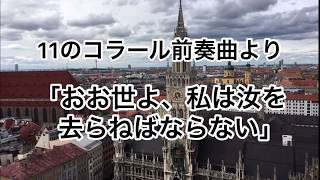 【オルガン】Ｊ.ブラームス　11コラール前奏曲「おお世よ、私は汝を去らねばならない」 Organ