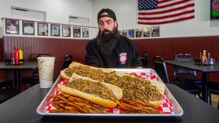YOU HAVE TO EAT MORE THAN THE CURRENT CHAMP TO BEAT THIS CHEESESTEAK CHALLENGE!