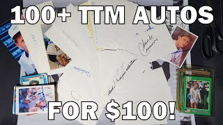 I Bought 100+ TTM Autographs for $100! HOF Baseball, Basketball, Tennis, and More!