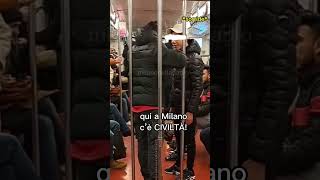 Passa davanti ad un Maranza mentre scatta una foto: diverbio in metro