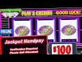 TRIPLE DOUBLE DIAMOND HIGH LIMIT MASSIVE JACKPOT ➜ HUGE HANDPAYS