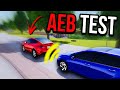 AEB TEST on random cars! (Greenville Roblox)