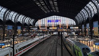 ICE Deutschlandtour 1. Klasse|Erstes Mal Hamburg|ICE1 Paradies|BR112|Nordbahn im Weihnachtsbahnhof