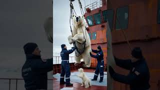 Heartwarming Polar Bear Rescue 🐻‍❄️: A Story of Love and Survival #shorts