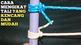 tutorial mengikat tali yang kencang dan mudah😆😁