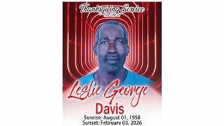Leslie George Davis Funeral Service