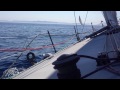 vo 60 wolfhound and zephyrus port starboard crossing at 25 knots closing speed