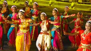 Swamini Ki Natya Neerajanam  by 100  Kuchipudi Dancers at Yadagirigutta Brahmostavalu ..23.2.2023