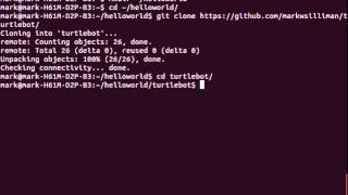 ROS TurtleBot2 first python script goforward.py