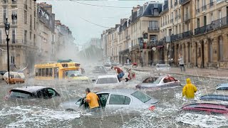 France now! Flash flood in Cannes washes away people and cars, Europe is shocked