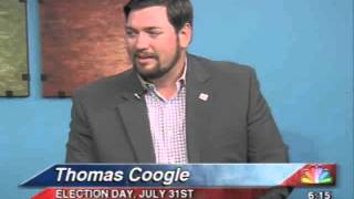 Politics; House District 139 Candidate Thomas Coogle Talks Campaign