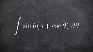 Simplify first and then integrate trigonometric expression